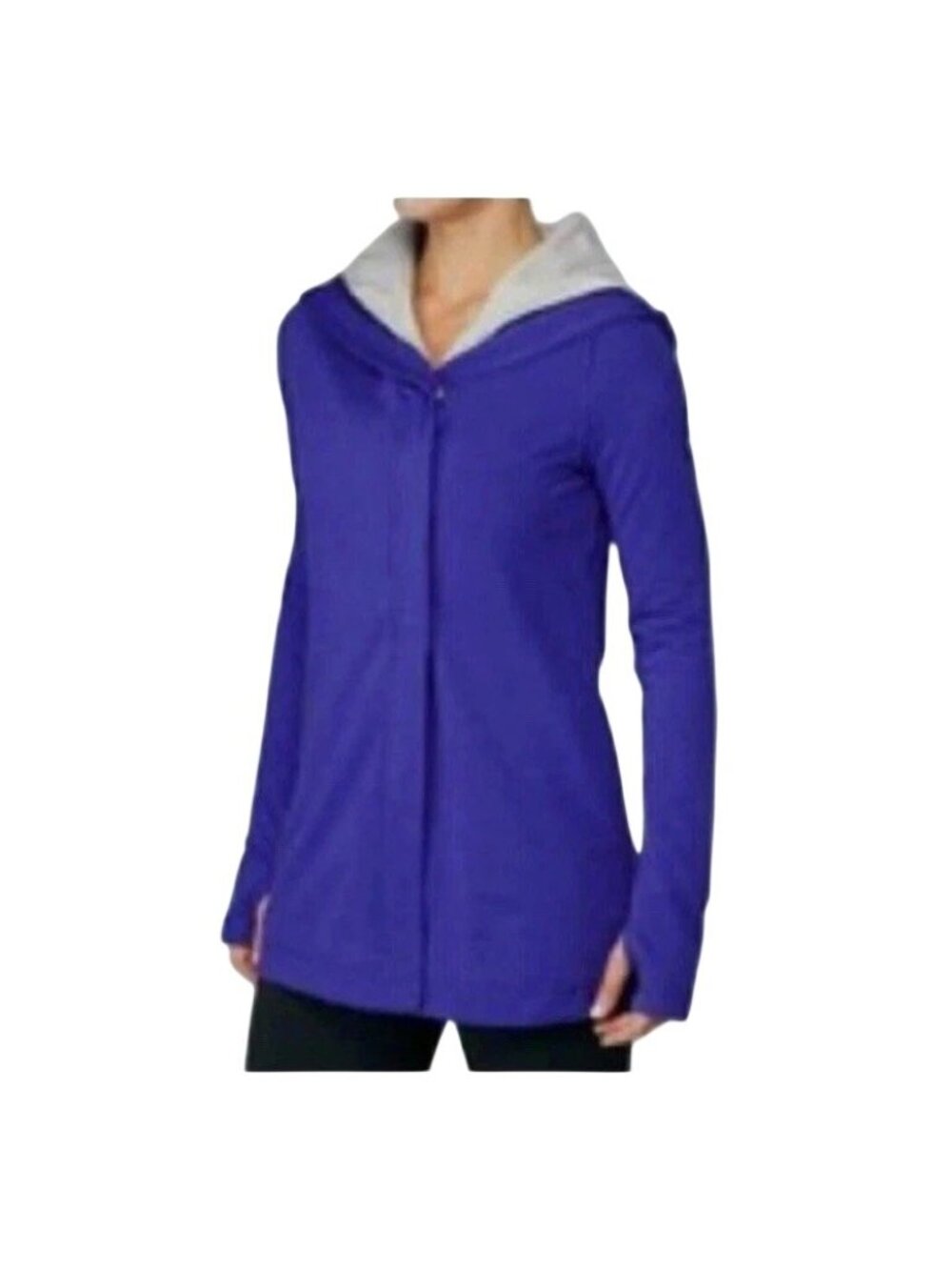 LuluLemon Awareness Wrap Hooded Jacket Women’s Size 6 Blue Ombre Lining